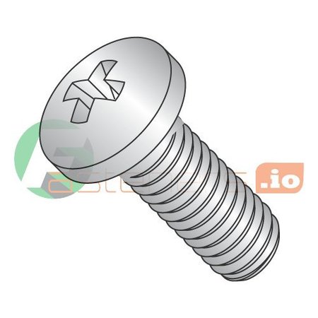 NEWPORT FASTENERS #10-24 x 3/4 in Phillips Pan Machine Screw, Plain Stainless Steel, 2000 PK 382633